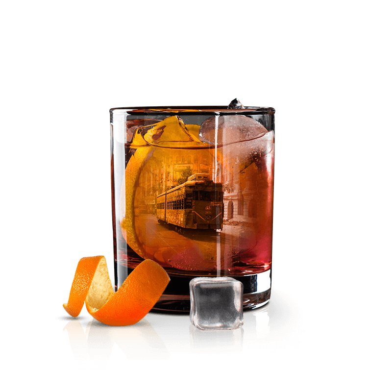 kolkata inspired cocktail with oaksmith gold premium whiskey