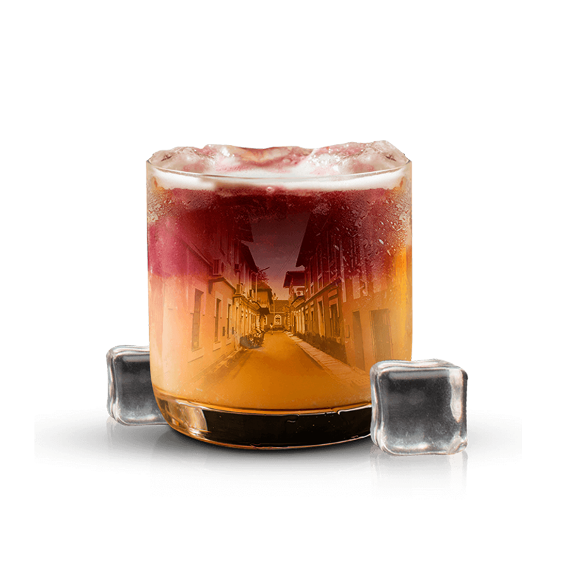 goa inspired cocktail with oaksmith international premium whiskey